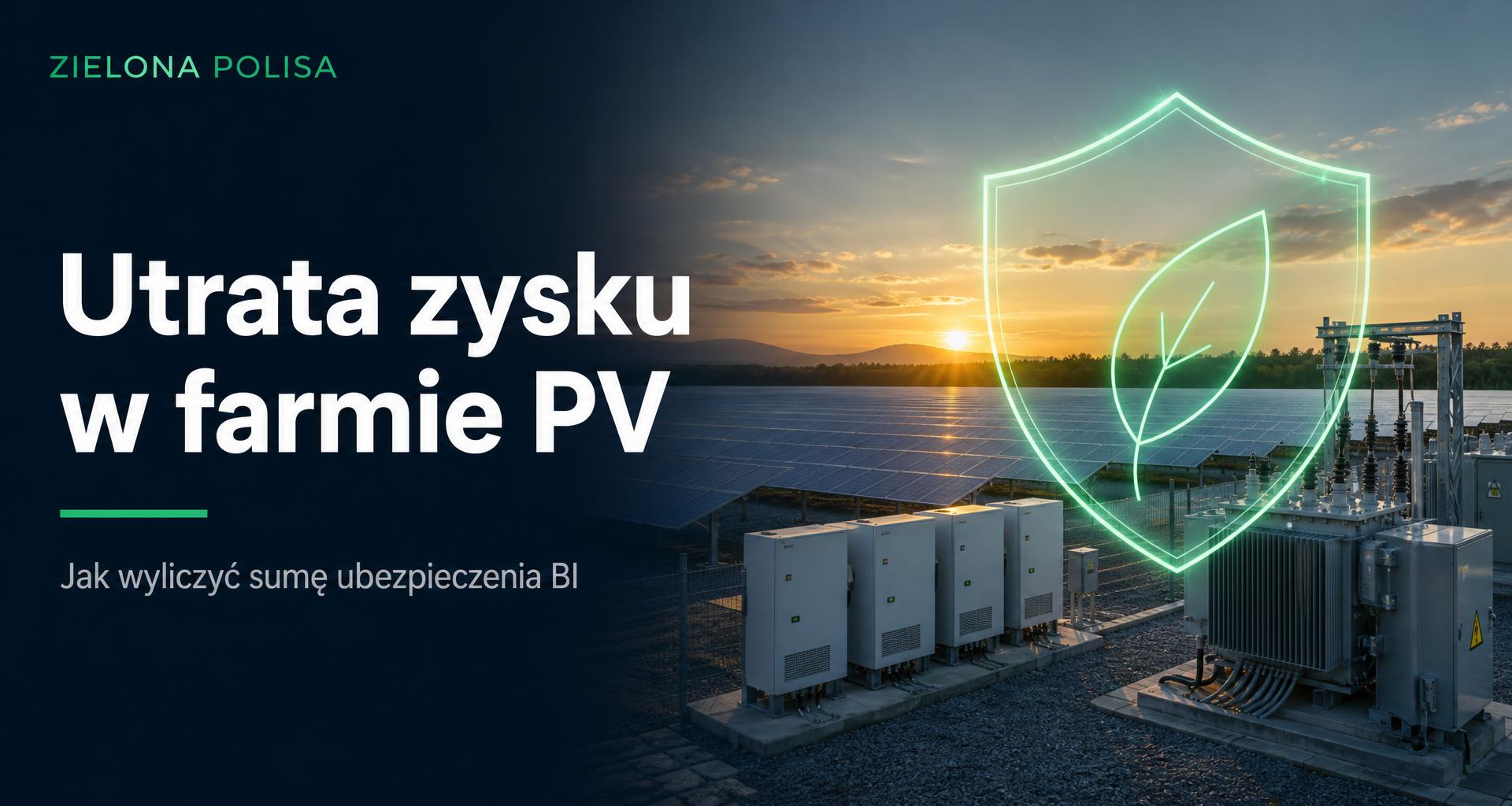 Utrata zysku w farmie PV — farma fotowoltaiczna z infrastrukturą
